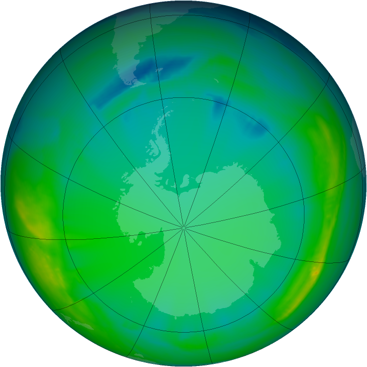 Ozone Map 2007-07-11